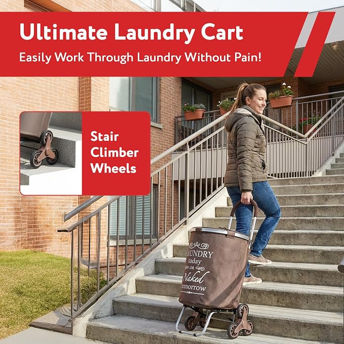 dbest products Stair Climber Laundry Trolley Dolly - Image 8