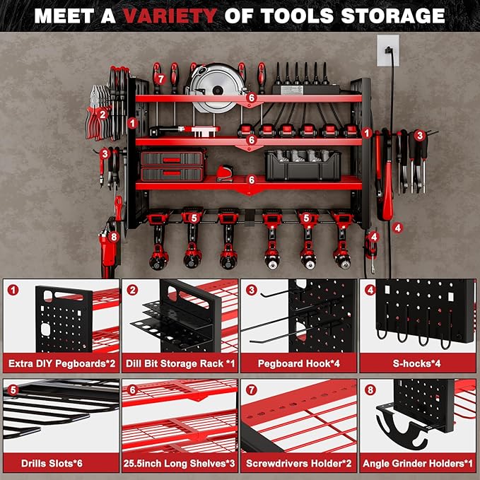 Power Tool Organizer Wall Mount - Image 3