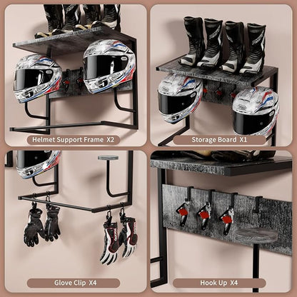 Motorcycle Helmet Holder Wall Mounted, Helmet Holder Wall Mount - Image 3
