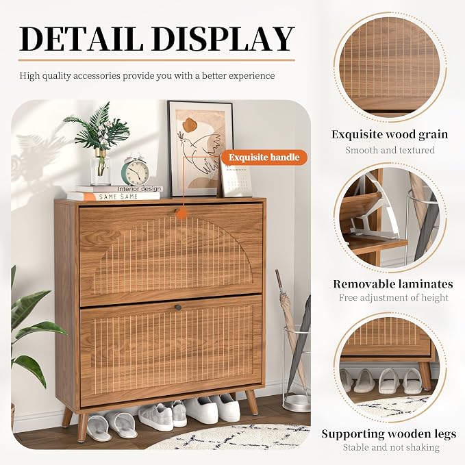 Fsbecl Shoe Storage Cabinet for Entryway - Image 4