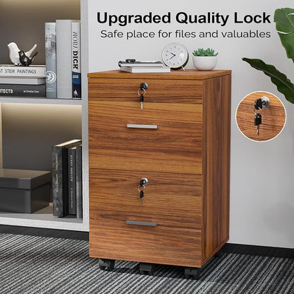 VINGLI 2-Drawer Rolling File Cabinet - Image 5