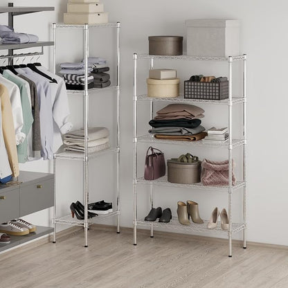 14" Deep x 36" Wide x 64" Height Wire Shelving Kit | 5-Tier | NSF Commercial - Image 7