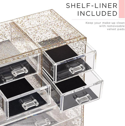 Sorbus Clear Cosmetic Makeup Organizer - Image 6