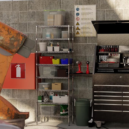 14" Deep x 30" Wide x 86" Height Wire Shelving Kit | 8-Tier | NSF Commercial - Image 7