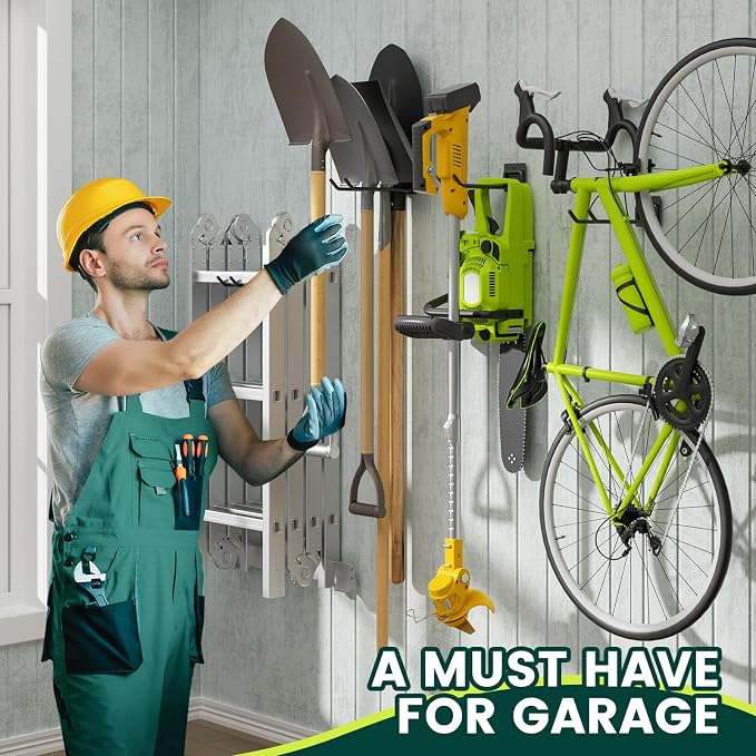 Wall Mount Garage Tool Organizer Storage Hook - Image 3