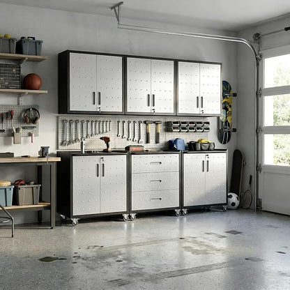 Garage Cabinet System | Heavy Duty Steel All-in-One Modular Garage Cabinet Set - Image 7