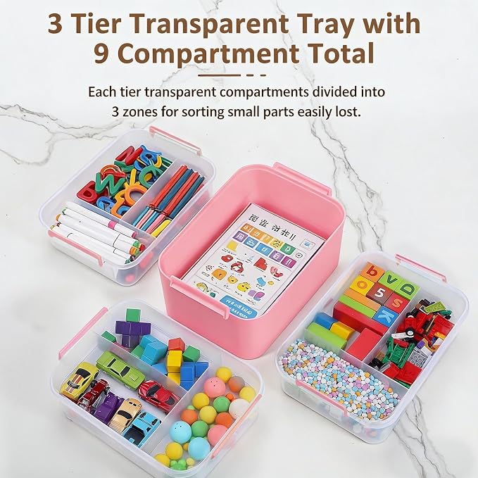 Gifhomfix 4-Layer Plastic Craft Organizers and Storage Box - Image 4