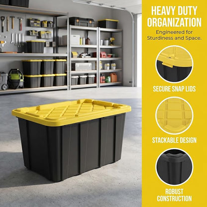 6 Pack 27 Gallon Heavy Duty Storage Bins - Image 4