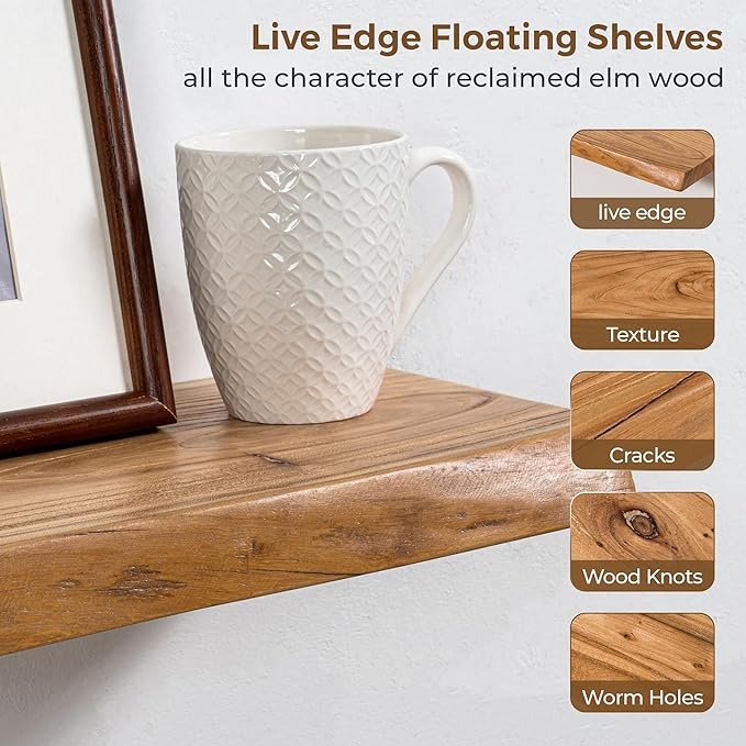 Axeman 72 inch Extra Long Floating Shelves - Image 4