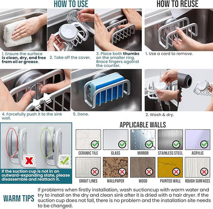 TAILI Sponge Holder for Kitchen Sink - Image 4
