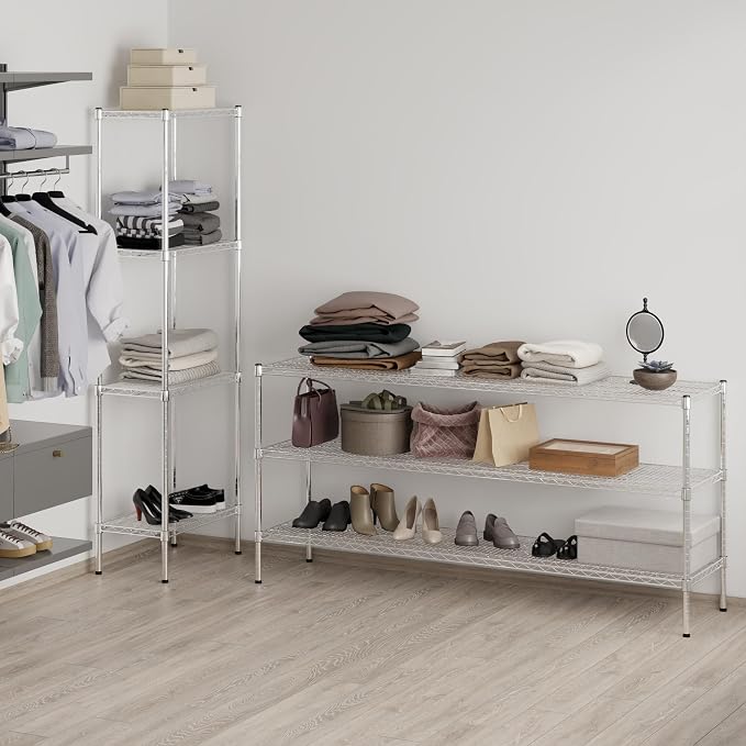 18" Deep x 72" Wide x 34" Height Wire Shelving Kit | 3-Tier | NSF Commercial - Image 7