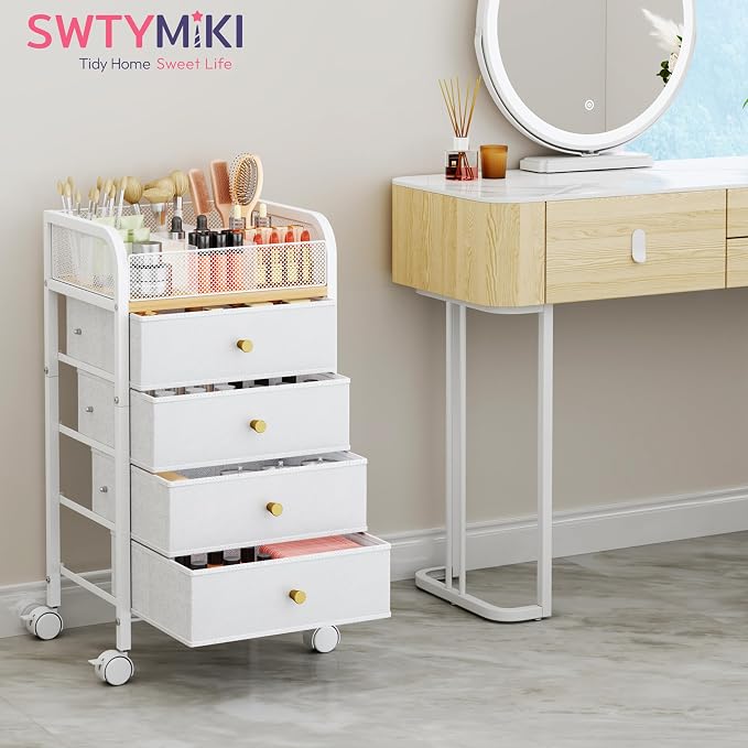 SWTYMIKI Rolling Makeup Organizer Cart - Image 7
