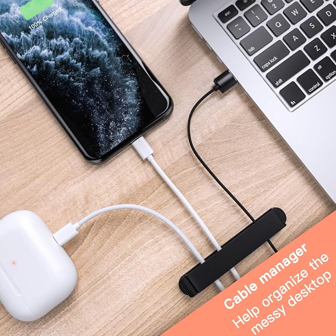 pzoz Cable Clips, 3 Pack Cord Organizer Charger Cable Management - Image 6