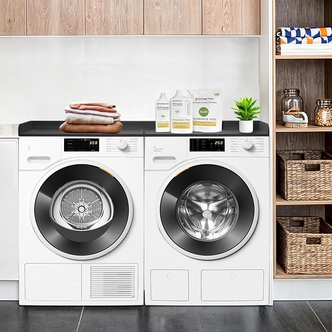 Royxen Washer Dryer Countertop, 27.4" x 54" Wood Universal Fit, Washer Dryer - Image 2