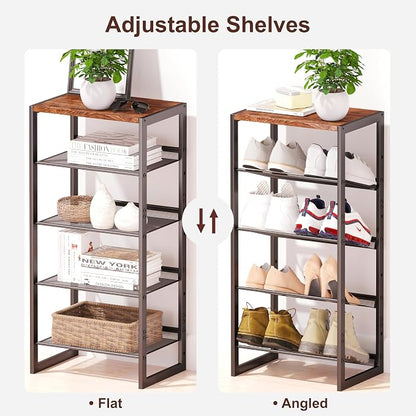 CHEMPFR Narrow 5-Tier Shoe Rack, Slim Space-Saving Shelf - Image 5