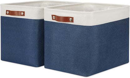 HNIZGE Large Rectangle Basket Fabric Baskets by HNZIGE
