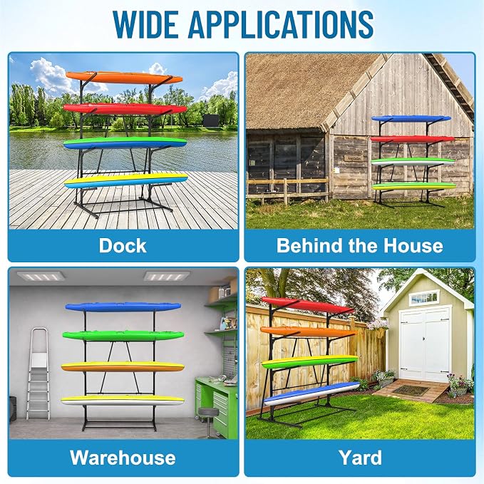 Kayak Storage Rack, Heavy Duty Freestanding Kayak Rack - Image 5