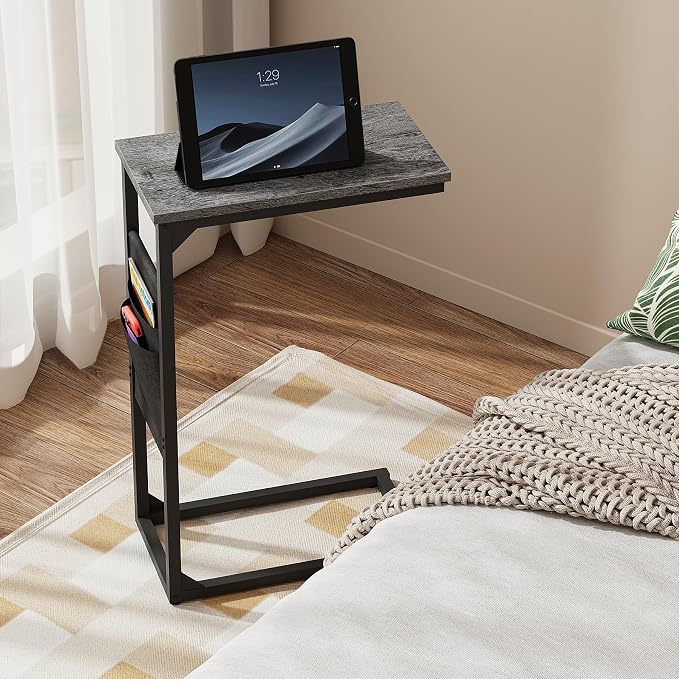 TUTOTAK C Shaped End Table, Side Table - Image 6