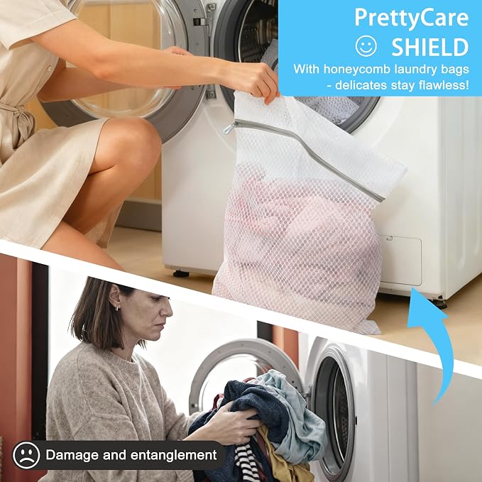 PrettyCare 3 Large Mesh Laundry Bags - Image 6
