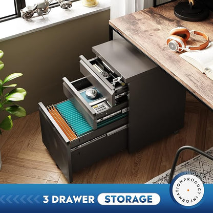 DEVAISE 3 Drawer Mobile File Cabinet - Image 4