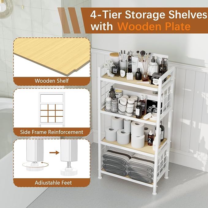 GIOTORENT 4-Tier Pantry Shelves - Image 4