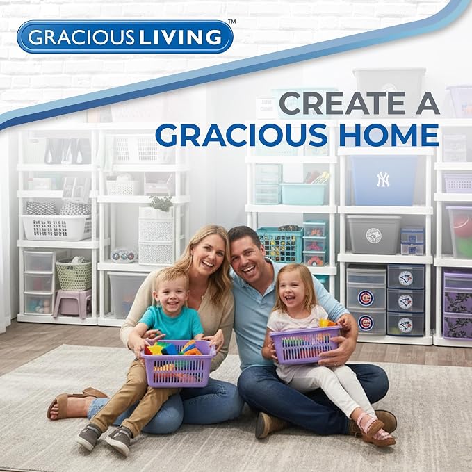 Gracious Living XL Heavy-Duty Storage Shelves, Knect-A-Shelf 4-Shelf Ventilated - Image 6
