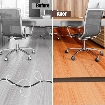 Floor Cord Cover Cable Cavity Self Adhesive Cord Hider Floor 10FT Floor Cable - Image 5