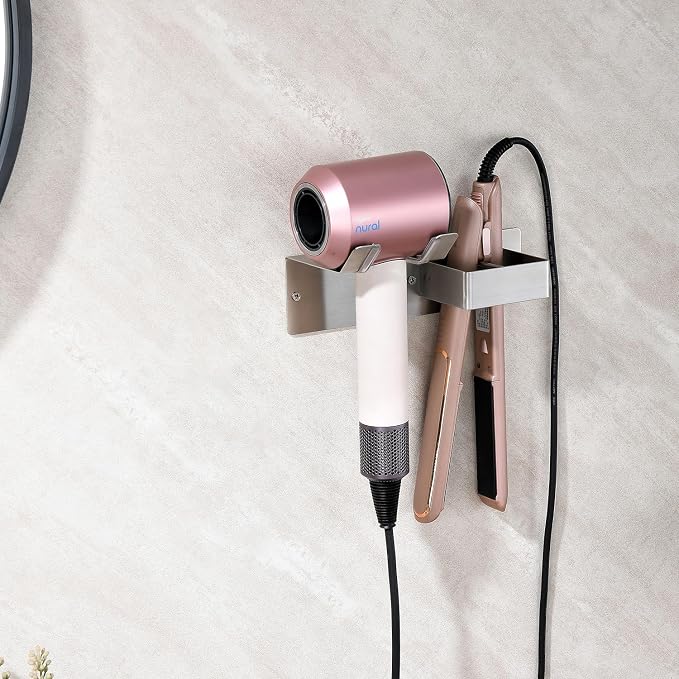 Hair Dryer Holder Wall Mounted, Hair Tool Organizer Wall Mount - Image 7