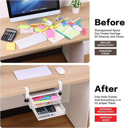 ROSYLINE Under Desk & Desktop Drawer Organizer - Image 5