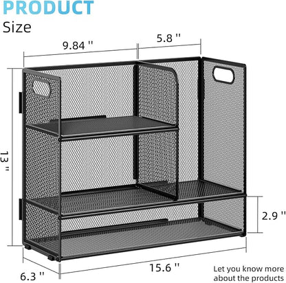 Marbrasse 3-Tier Desk Shelf Organizer - Image 3