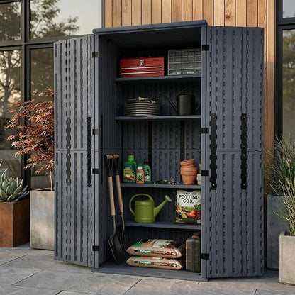 EHHLY Heavy Duty Tall Storage Cabinet Outdoor Weatherproof, 28 Cuft Garage by EHHLY