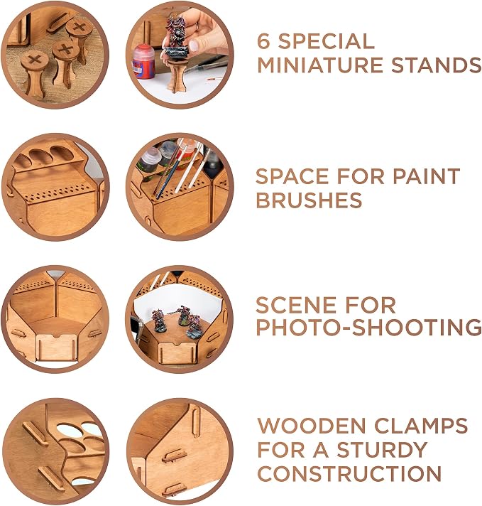 Plydolex Plywood Corner Model Paint Organizer - Image 2