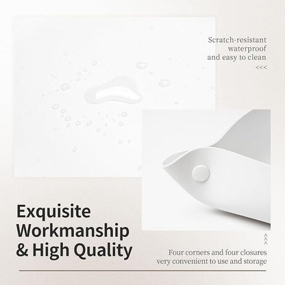 Leather Jewelry Valet Tray for Women and Man, Storage Tray for Remote Controller - Image 4