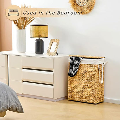 Handwoven Slim Laundry Hamper - Image 6