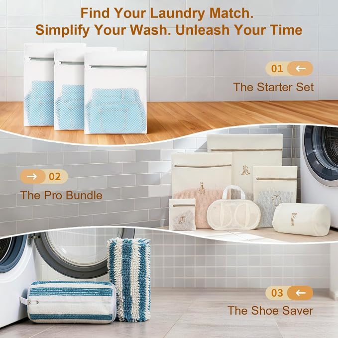 3Pcs Durable Mesh Laundry Bags, Premium Lingerie Bags - Image 8