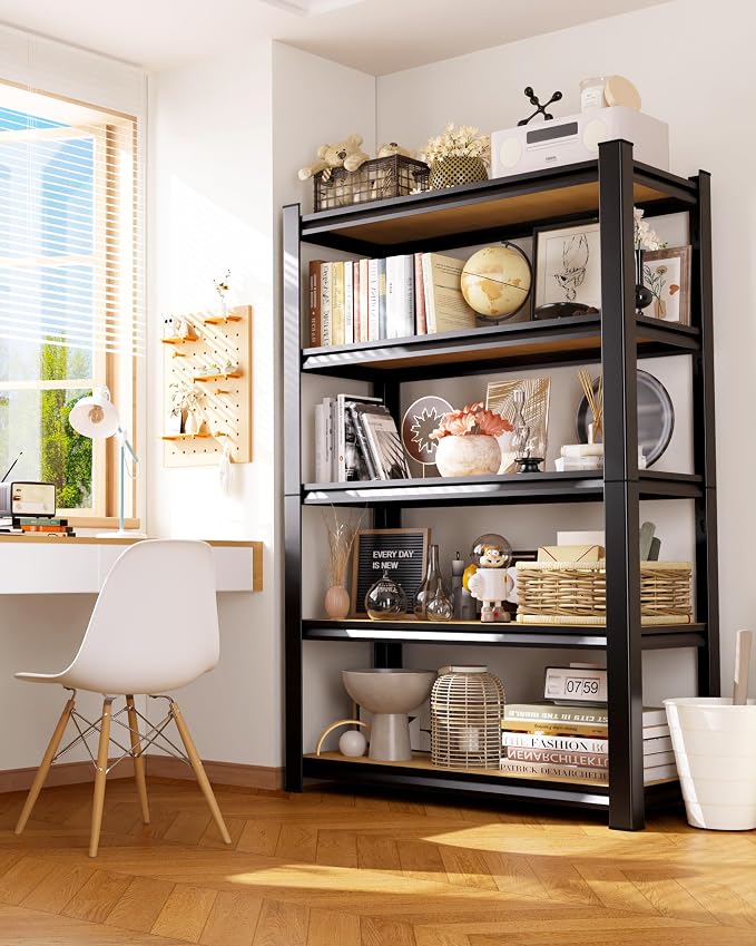 71"H Garage Shelving-5-Tier Heavy Duty Storage Shelves, Adjustable Metal - Image 7