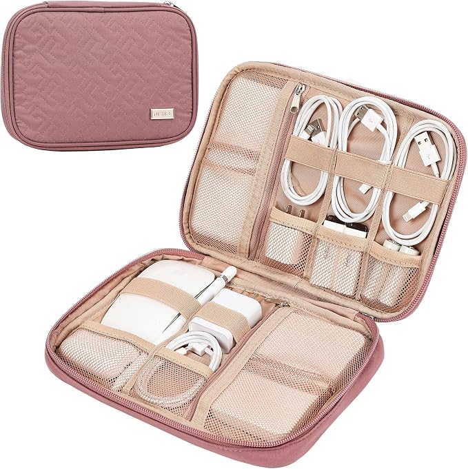NISHEL Travel Cord Organizer Case, Tech Electronic Bag, Essentials by NISHEL
