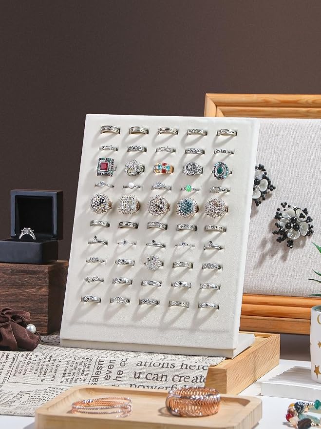 50 Slots Rings Display Stand, Ring Organizer Holder Stand - Image 3