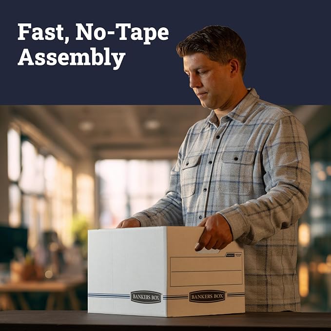 Bankers Box 12-Pack Basic-Duty File Storage Box - Image 3