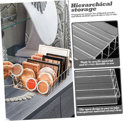 Acrylic Makeup Stand Eyeshadow Palette Holder Countertop Organizer Vertical - Image 3