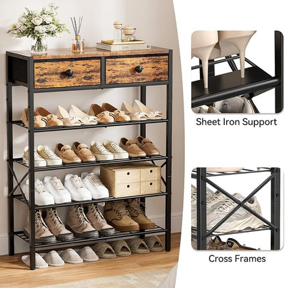 Shoe Rack for Entryway, 5 Tier Shoe Organizer - Image 6