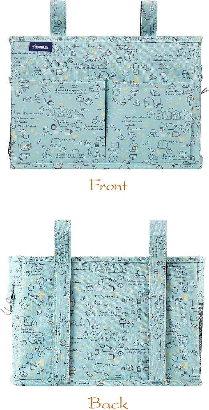 Surblue Bedside Caddy Hanging Bed Organizer Storage Bag Pocket - Image 2
