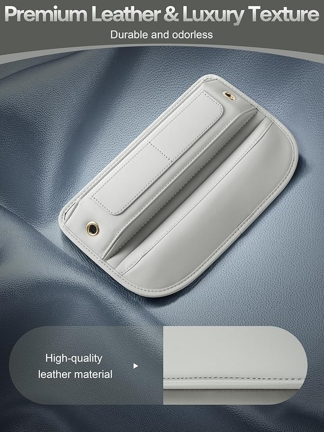 Premium Leather Car Seat Gap Filler Organizer, Universal Fit Interior Accessory - Image 4