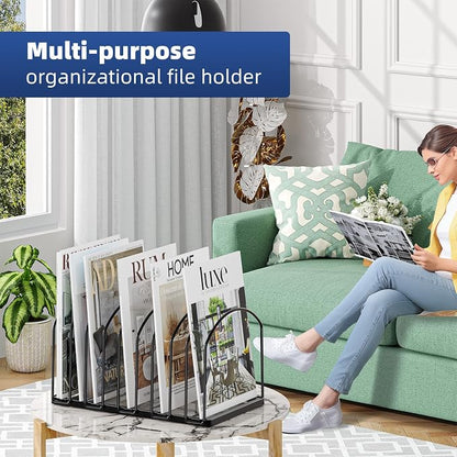 Simple Trending 9 Section Metal File Sorter Organizer - Image 6