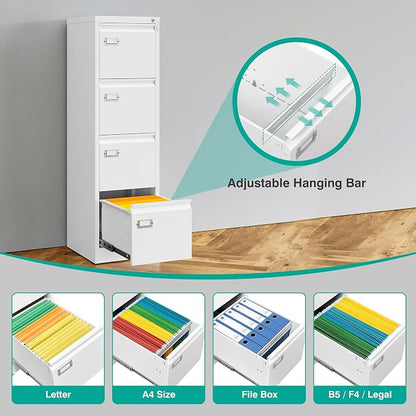SISESOL 4 Drawer File Cabinet - Image 5