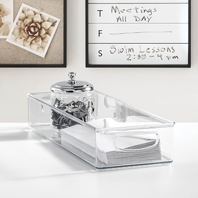 iDesign Slim Extra Long Clear Storage Bin, Kitchen or Pantry Organizer - Image 6