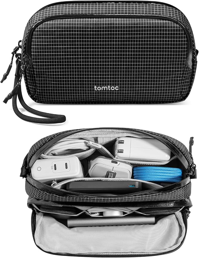 tomtoc Electronic Organizer Travel Case Performance, Water Resistant Dual by tomtoc