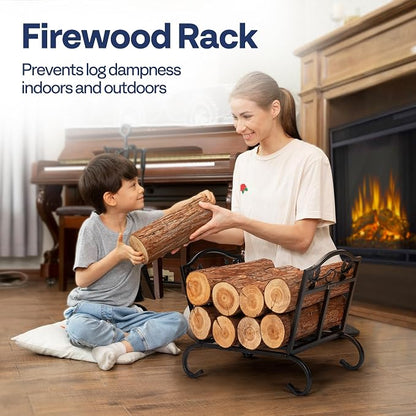 VIVOHOME 21.5 Inches Folding Firewood Storage Log Rack - Image 2