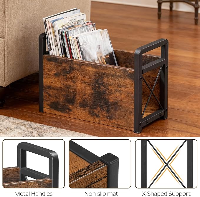 Magazine Holder, Magazine Rack Floor, Magazine Storage Basket, Magazine Rack - Image 4