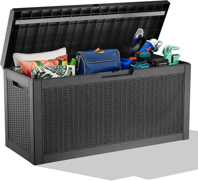 60 Gallon Deck Box, Resin Outdoor Storage Box by OutdoorLivingPerfected